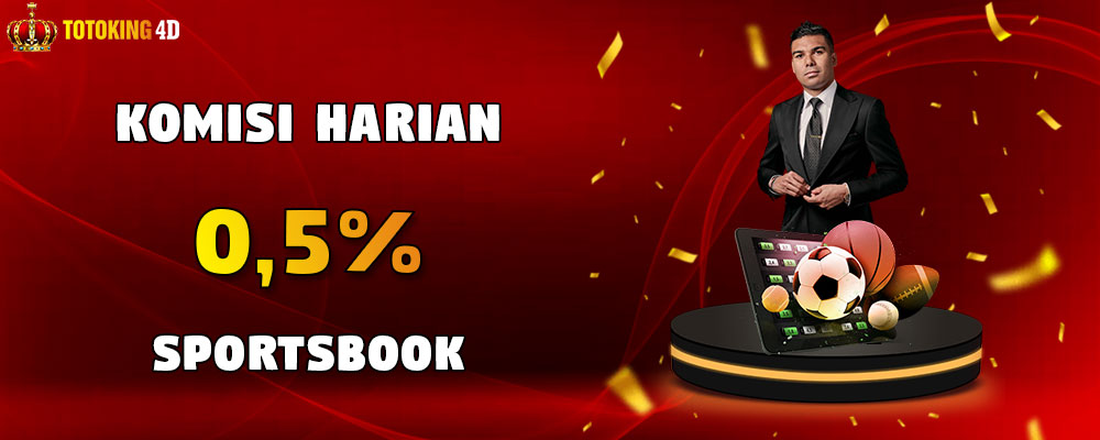Komisi Harian Sportsbook 0,5%