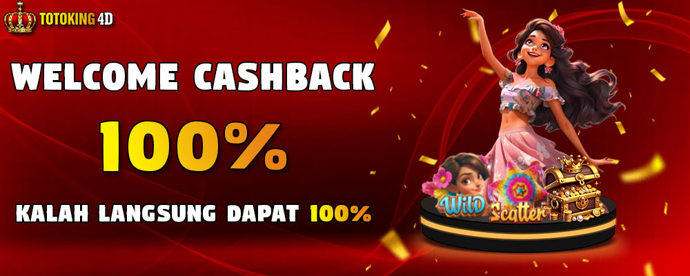 Welcome Cashback 100% TOx 10 - Kalah langsung dapa